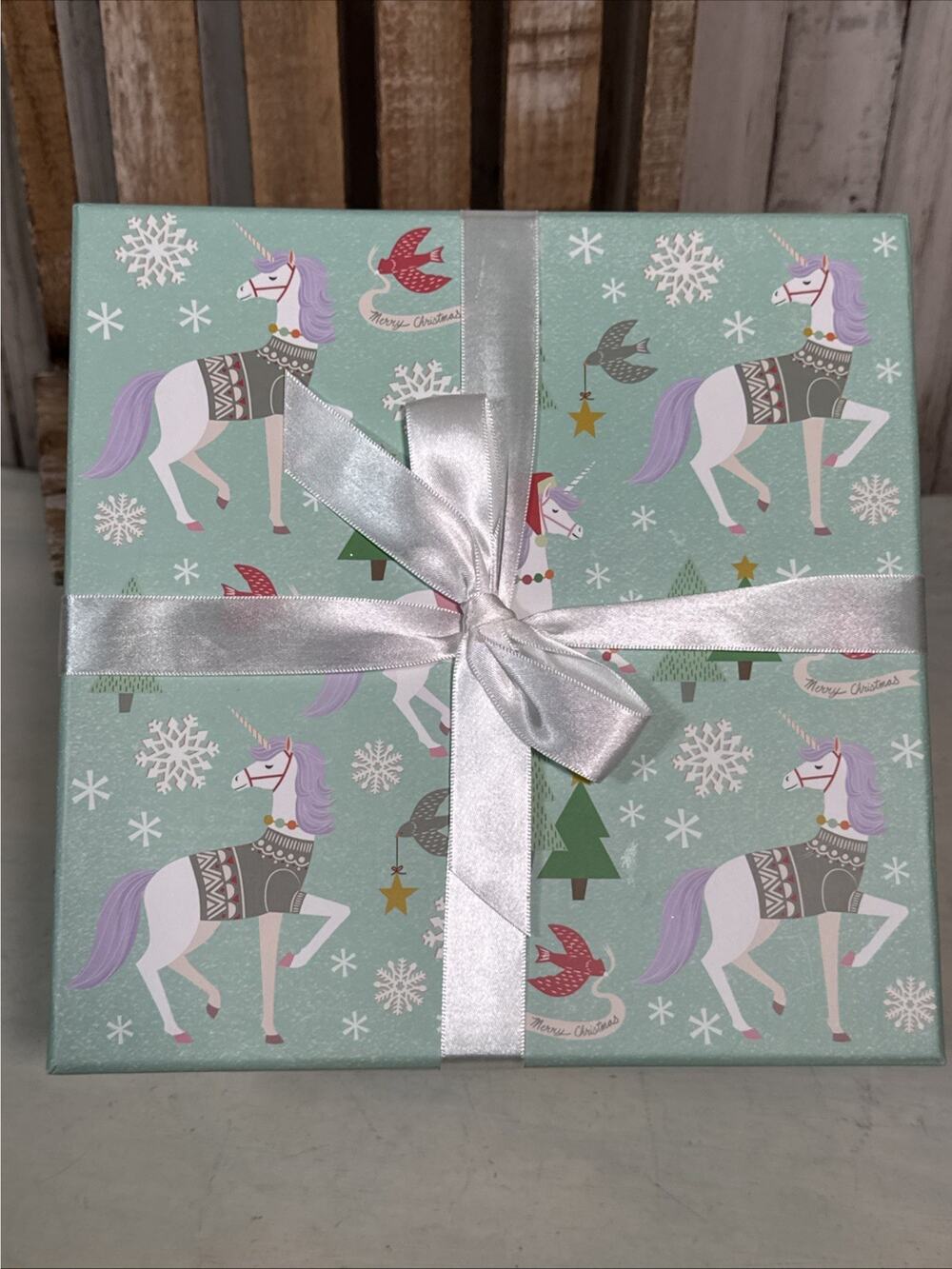 Unicorn Decorative Christmas Gift And Storage Box From Molly & Rex